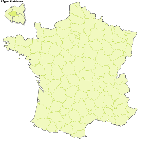 Carte des départements